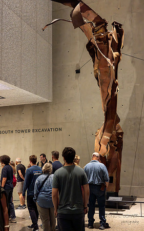 911 Memorial- South tower steel section