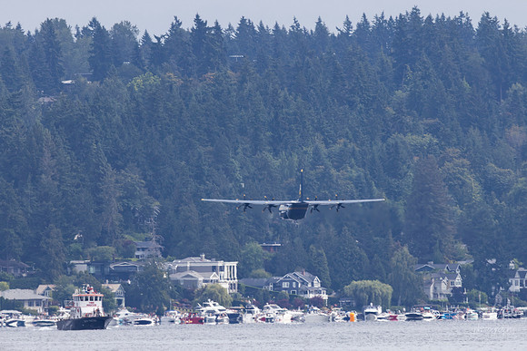 U.S. Navy C-130 "Fat Albert" Blue Angles support aircraft