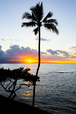 Kahana Reef Lahaina HI Sunset