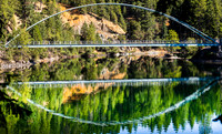 Lake Siskiyou Califonria- Bridge Reflection