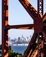 Golden Gate Bridge- Looking at SF: Sasusalito California