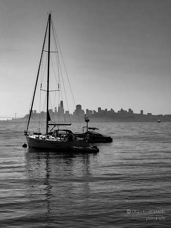 Horseshooe Bay Sasusalito California: San Francisco in background
