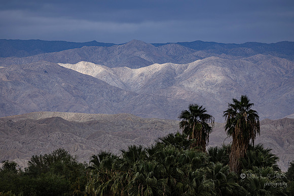 Coachella Valley Preserve Hills- View NE from Desert Willow Resort