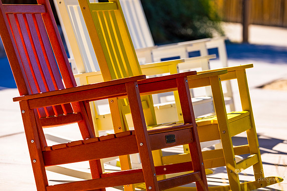 Colored Chairs- The Living Desert Zoo & Gardens