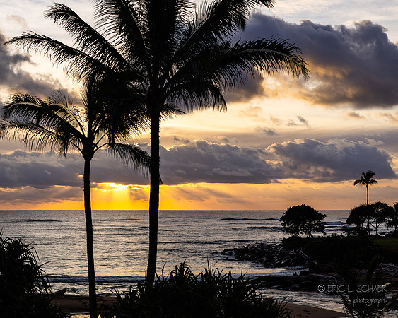 Sunrise at Lydgate Bach Park- Lihue Kauai Hawaii