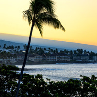 Royal Kona Resort- View to south from Alii Tower 4th floor