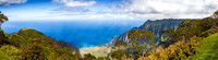 Kauai: Panorama view into Kalalau Valley & the Nāpali Coast from Pihea Trail- within Waimea Canyon