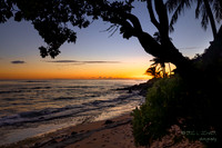 Kauai: Sunset from Lawai Beach: Hoai Bay Poipu