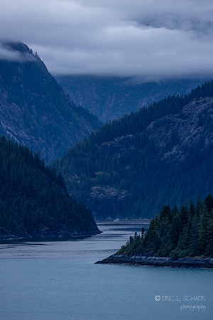 Endicott Arm- Early morning heading up to Dawes Glacier