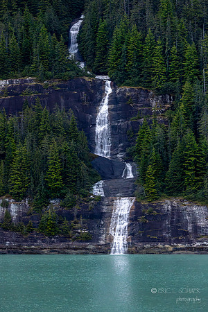 Endicott Arm- Meltwater stream- Early morning heading up to Dawes Glacier