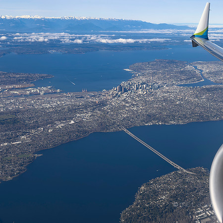 Washington- Lake Washington, Seattle, Puget Sound- Alaska Airlines