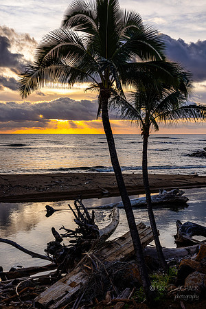 Sunrise at Lydgate Bach Park- Lihue Kauai Hawaii