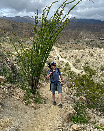 Cell Phone- Eric on Trail- Photo by Shelley Schaer