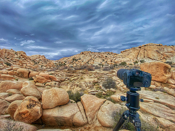Cell Phone- Image of Camera for Barker Dam Trail Image