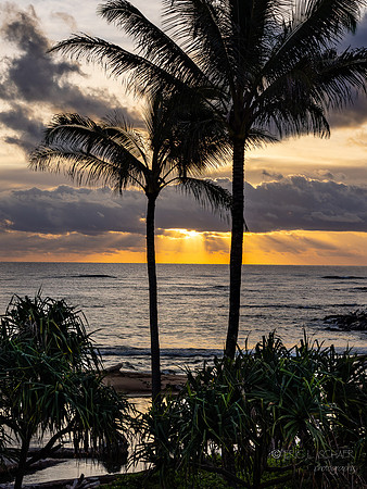 Sunrise at Lydgate Bach Park- Lihue Kauai Hawaii