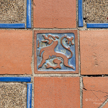 San Simeon- Hearst Castle tile detail