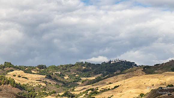 San Simeon- Hearst Castle view from below