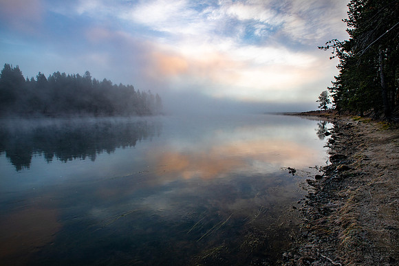 2020, Cold, Fog, Frozen, Hayden Valley, Mist, Morning, September, sunrise, Wyoming, Yellowstone, Yellowstone River