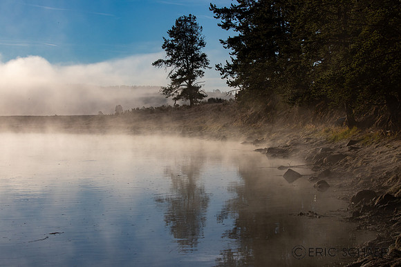 2020, Cold, Fog, Frozen, "Hayden Valley", Mist, Morning, September, Wyoming, Yellowstone, "Yellowstone River", sunrise