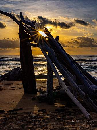 Sunrise at Lydgate Bach Park- Lihue Kauai Hawaii