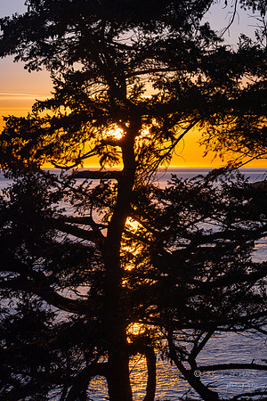 Sunset west of Deception Pass Bridge