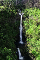 Waterfall, Drone, Road to Hana Maui Hi