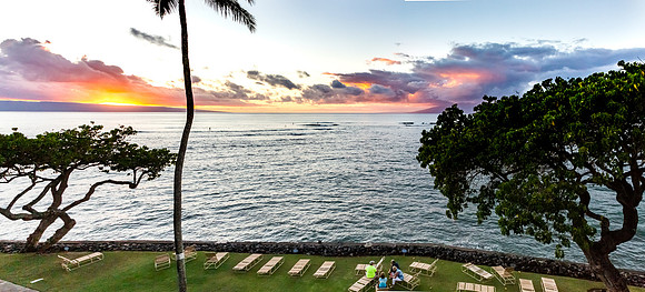 Kahana Reef Lahaina HI Sunset
