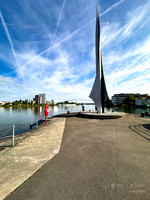 Basel Switzerland: Border Triangel- Border convergence of Germany, France & Switzerland