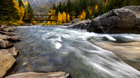 Leavenworth Washington- Wenatchee River Tumwater Canyon Bridge