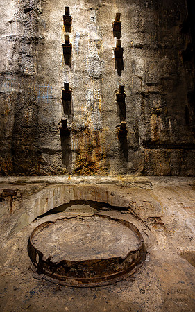 911 Memorial- Emergency generator diesel fuel tank at base of slurry wall