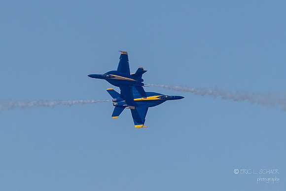 U.S. Navy Blue Angels Boeing F/A-18 Super Hornet- Close Flyby