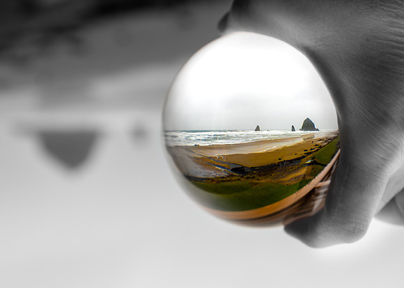 Oregon- Cannon Beach Lens Ball