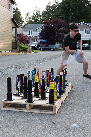 Kyle, July 4 fire works Graham WA