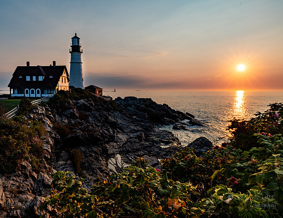 Portland ME: Portland Head Lighthouse at Sunrise