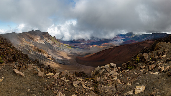 Haleakala Crater looking East, Maui Hi,
